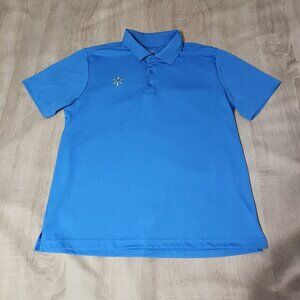 Walmart Employee Uniforms Men's Polo Short Sleeve Shirt Blue Size Medium